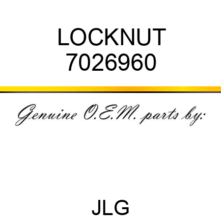 LOCKNUT 7026960