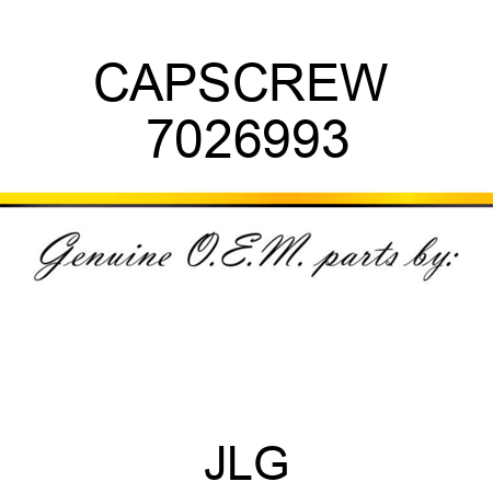 CAPSCREW  7026993