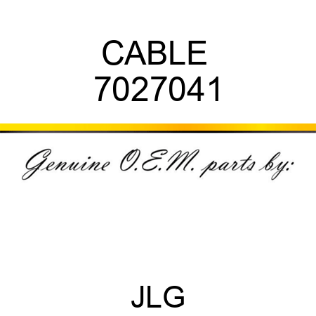 CABLE  7027041