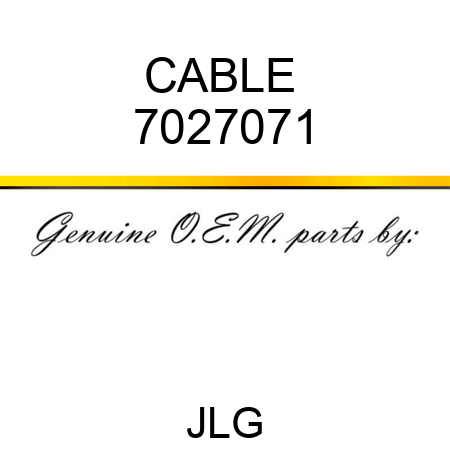 CABLE  7027071