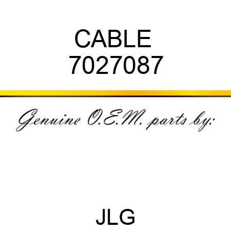 CABLE  7027087