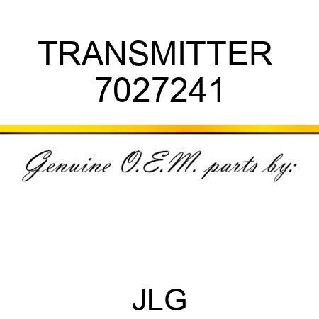 TRANSMITTER  7027241