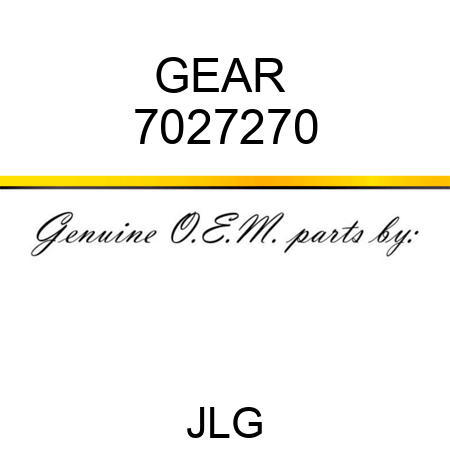 GEAR  7027270