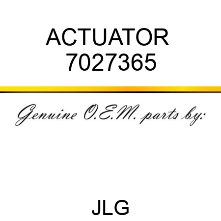 ACTUATOR  7027365