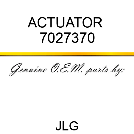 ACTUATOR  7027370