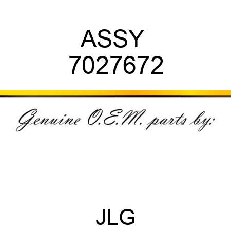 ASSY  7027672