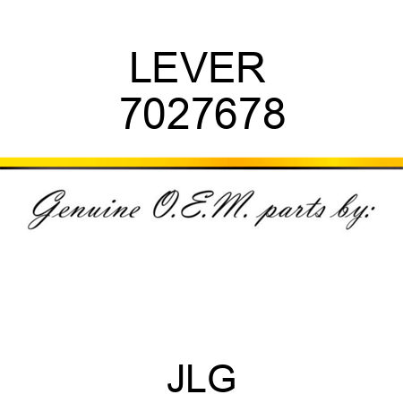 LEVER  7027678