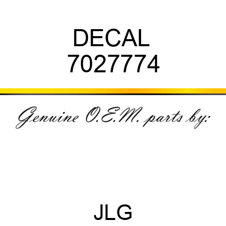 DECAL  7027774