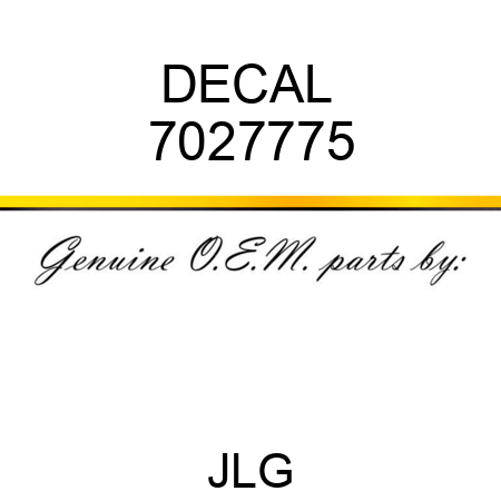 DECAL  7027775