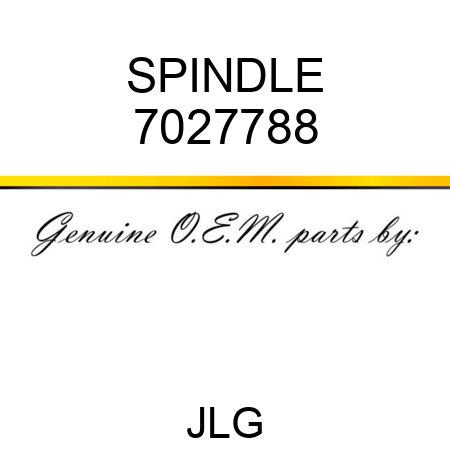 SPINDLE 7027788