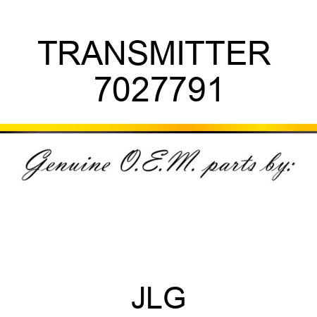 TRANSMITTER  7027791