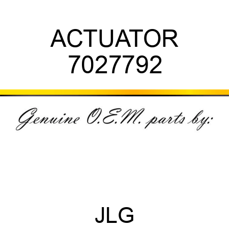 ACTUATOR 7027792