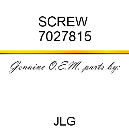 SCREW  7027815