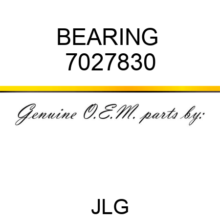 BEARING  7027830