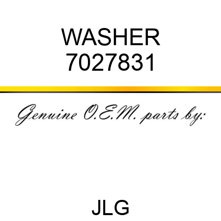 WASHER 7027831
