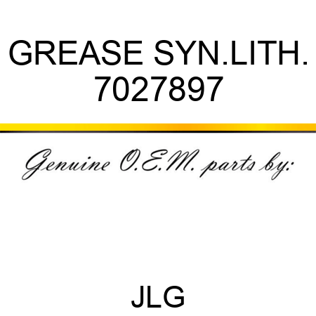 GREASE SYN.LITH. 7027897