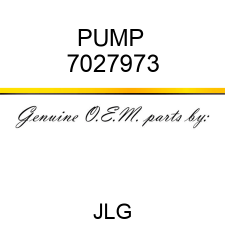 PUMP  7027973