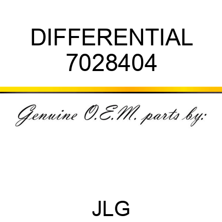 DIFFERENTIAL 7028404