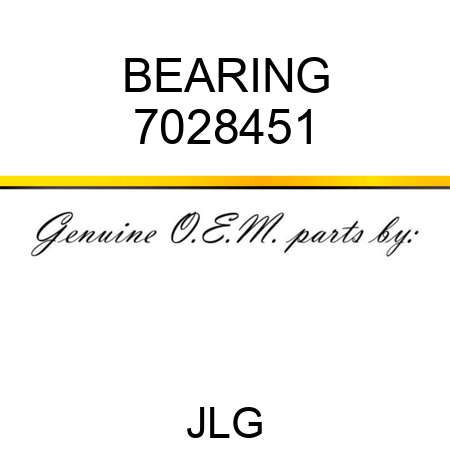 BEARING 7028451