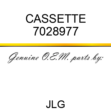 CASSETTE 7028977