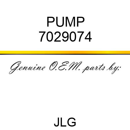 PUMP 7029074