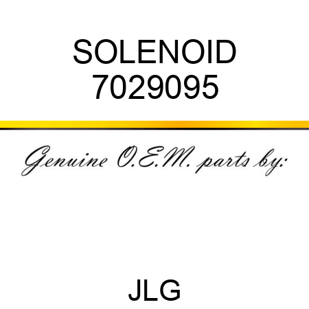 SOLENOID 7029095