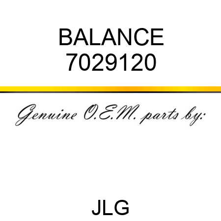BALANCE 7029120