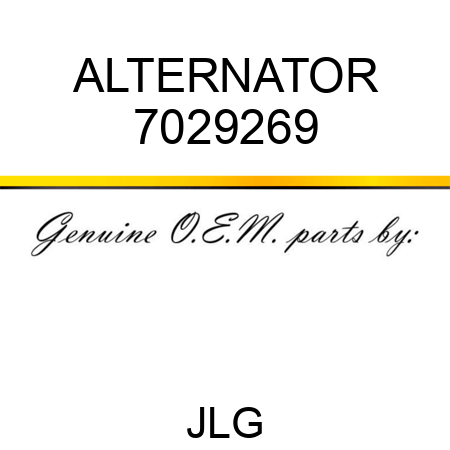 ALTERNATOR 7029269