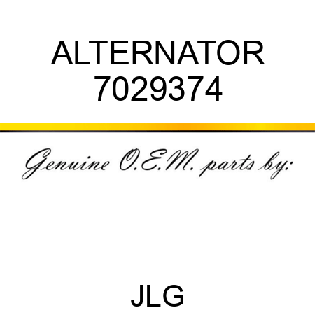 ALTERNATOR 7029374