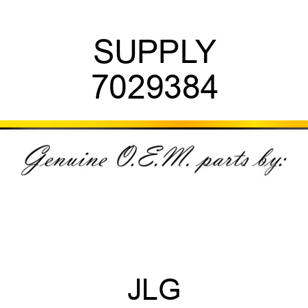 SUPPLY 7029384