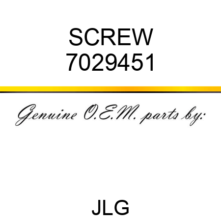 SCREW 7029451