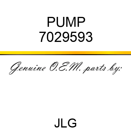PUMP 7029593