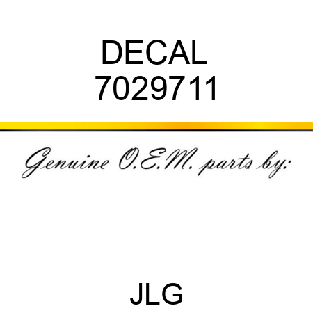 DECAL  7029711