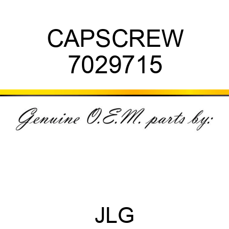 CAPSCREW 7029715