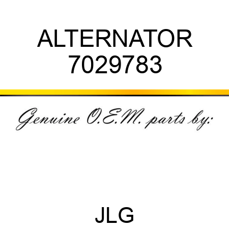 ALTERNATOR 7029783