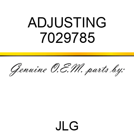 ADJUSTING 7029785