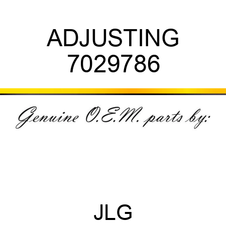 ADJUSTING 7029786