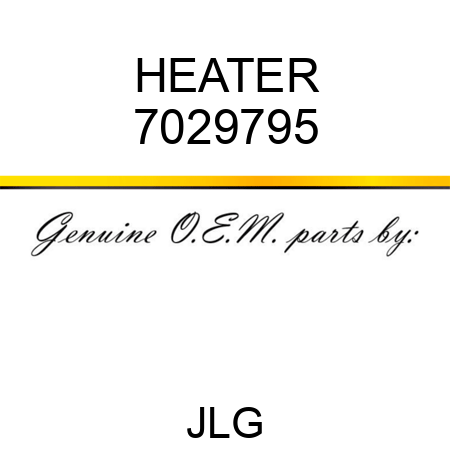 HEATER 7029795