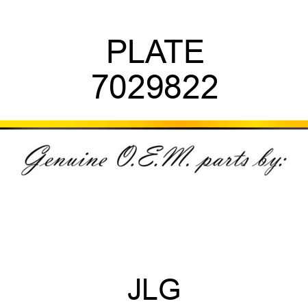 PLATE 7029822