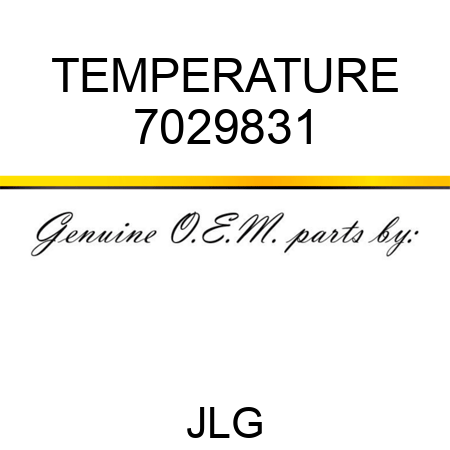 TEMPERATURE 7029831