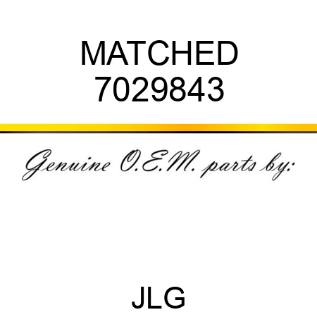 MATCHED 7029843