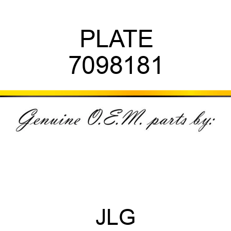 PLATE 7098181