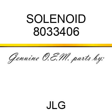 SOLENOID 8033406
