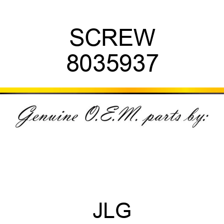 SCREW 8035937
