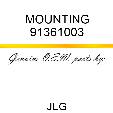 MOUNTING 91361003