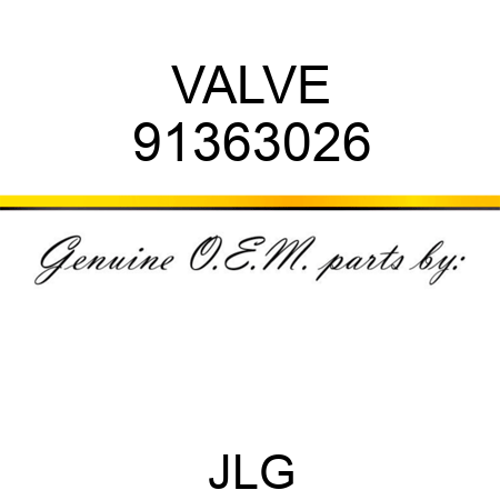 VALVE 91363026