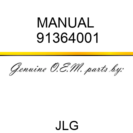 MANUAL  91364001