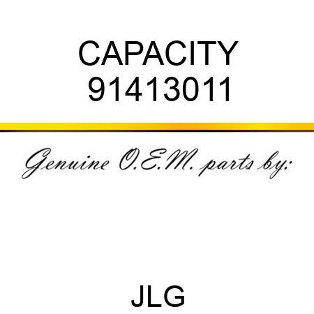 CAPACITY 91413011