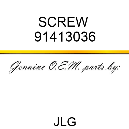 SCREW  91413036