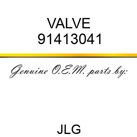 VALVE 91413041